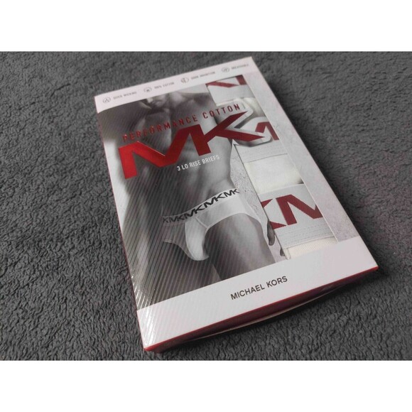 MK Michael Kors Performance Cotton Low Rise Briefs Men's Underwear Comfort Pouch - Picture 1 of 5